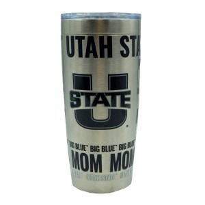 Mom Stainless Steel Tumbler Utah State 20 Oz.